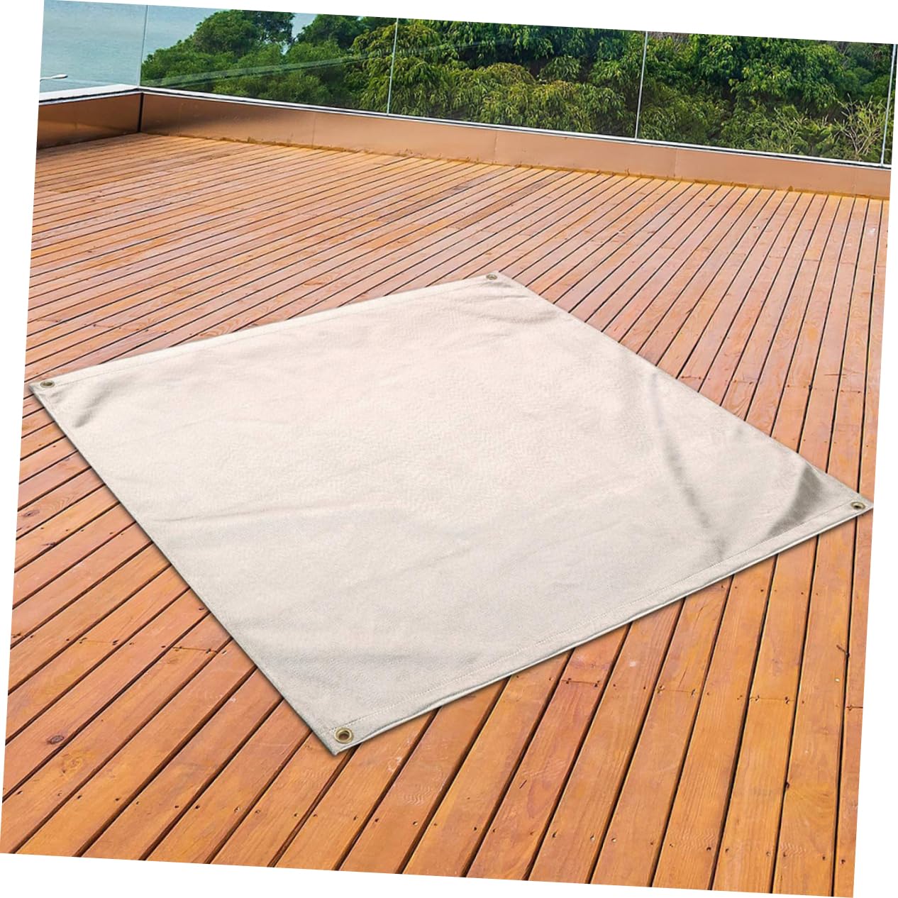 BESTonZON Manta Ignífuga de Material Reforzado Resistente para Patio y Cocina, Alfombra Protectora contra Fuego y Humedad Adecuada para Camping y Exteriores