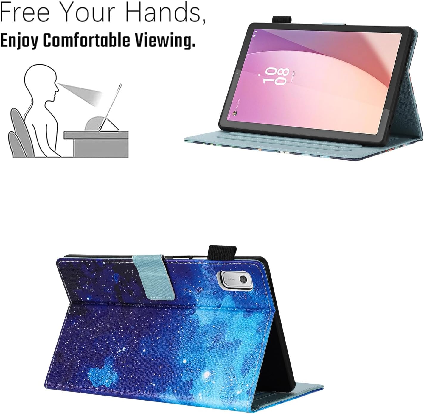 Case for Lenovo Tab M11/Tab K11 LTE 11" TB-330FU - Starry Sky image 4
