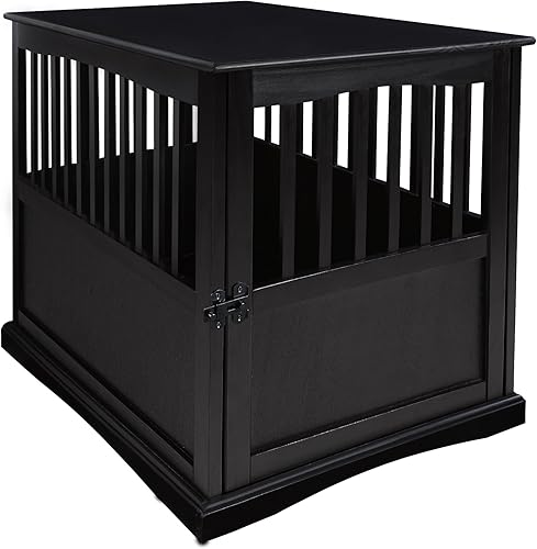 Casual Home Jaula de madera para mascotas, mesa auxiliar, mediano, negro nuevo Casual Home Jaula de madera para mascotas, mesa auxiliar, mediano, negro nuevo