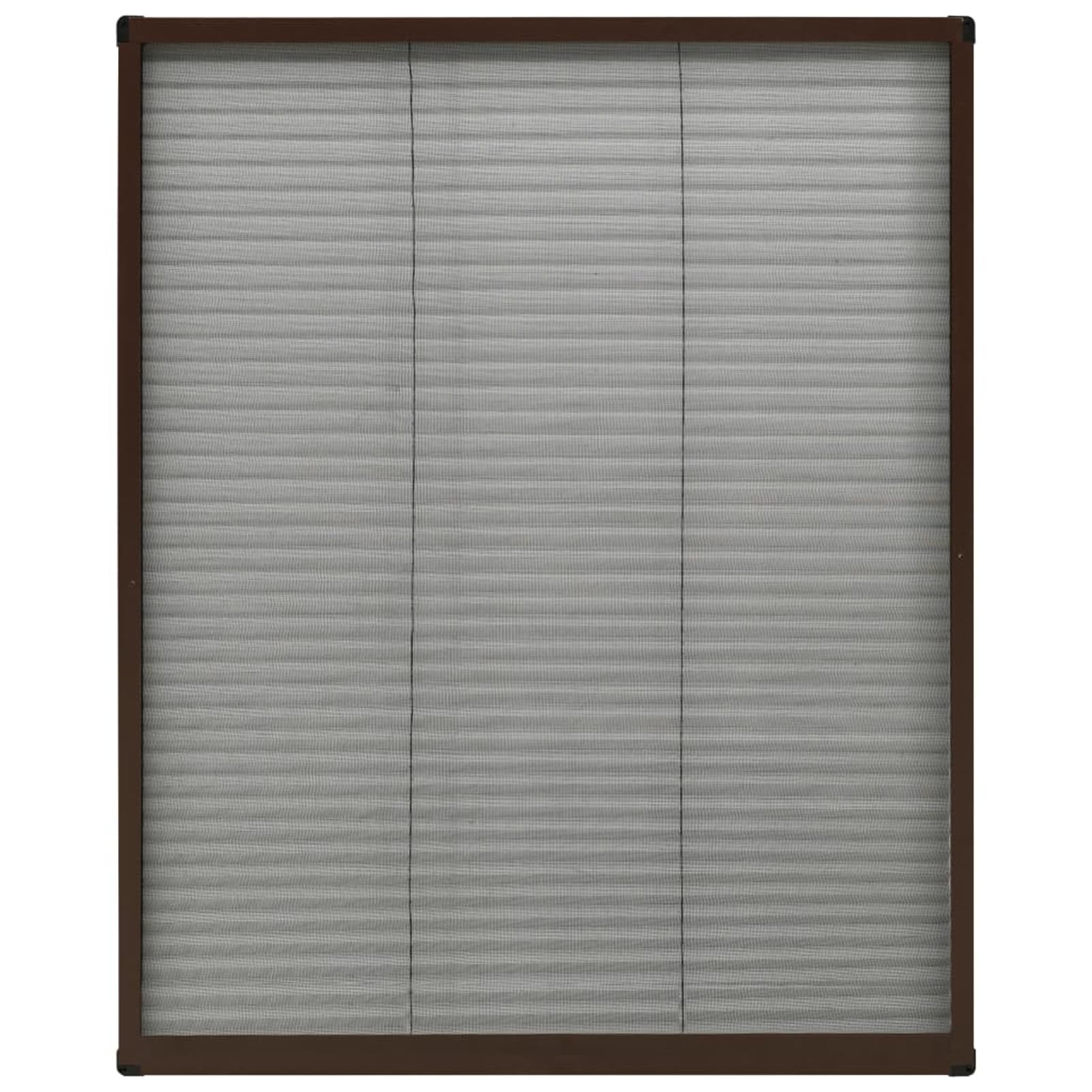 Aluminium Insektenschutzfenster für Dachfenster 80x100cm, schwarz, braun - Plisee-Insektenschutz Fensterdekoration 148654