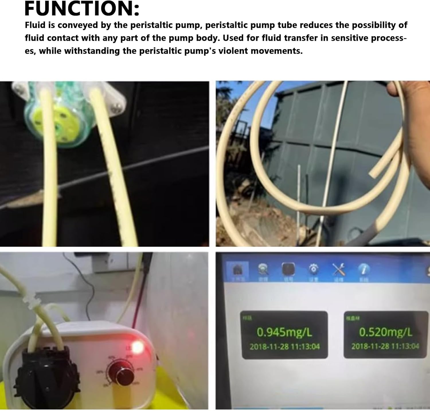 Eujgoov BPT Tube 3.2 x 6.4 mm Silicone Tube Peristaltic Pump Hose Acid Alkaline Laboratory Pump Specialty Extruded BPT Hose 1 Meter