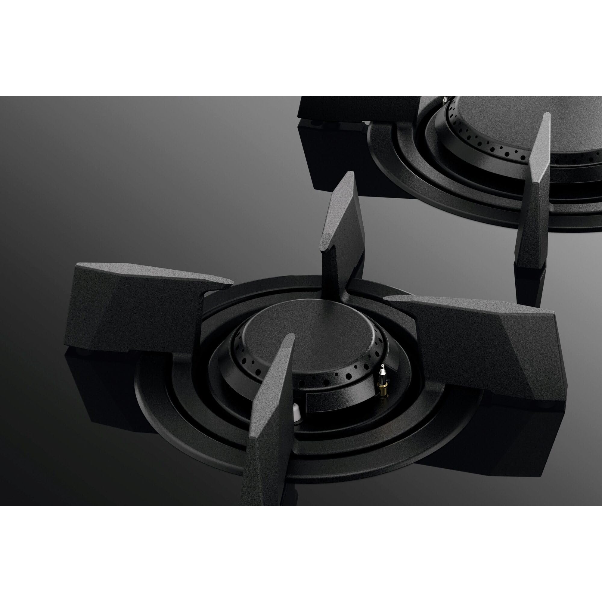 AEG Série 8000 HF704163NB Plaque de cuisson à induction 60 cm avec 4 brûleurs et fonction pont, grille en fonte noire 590 x 520 mm