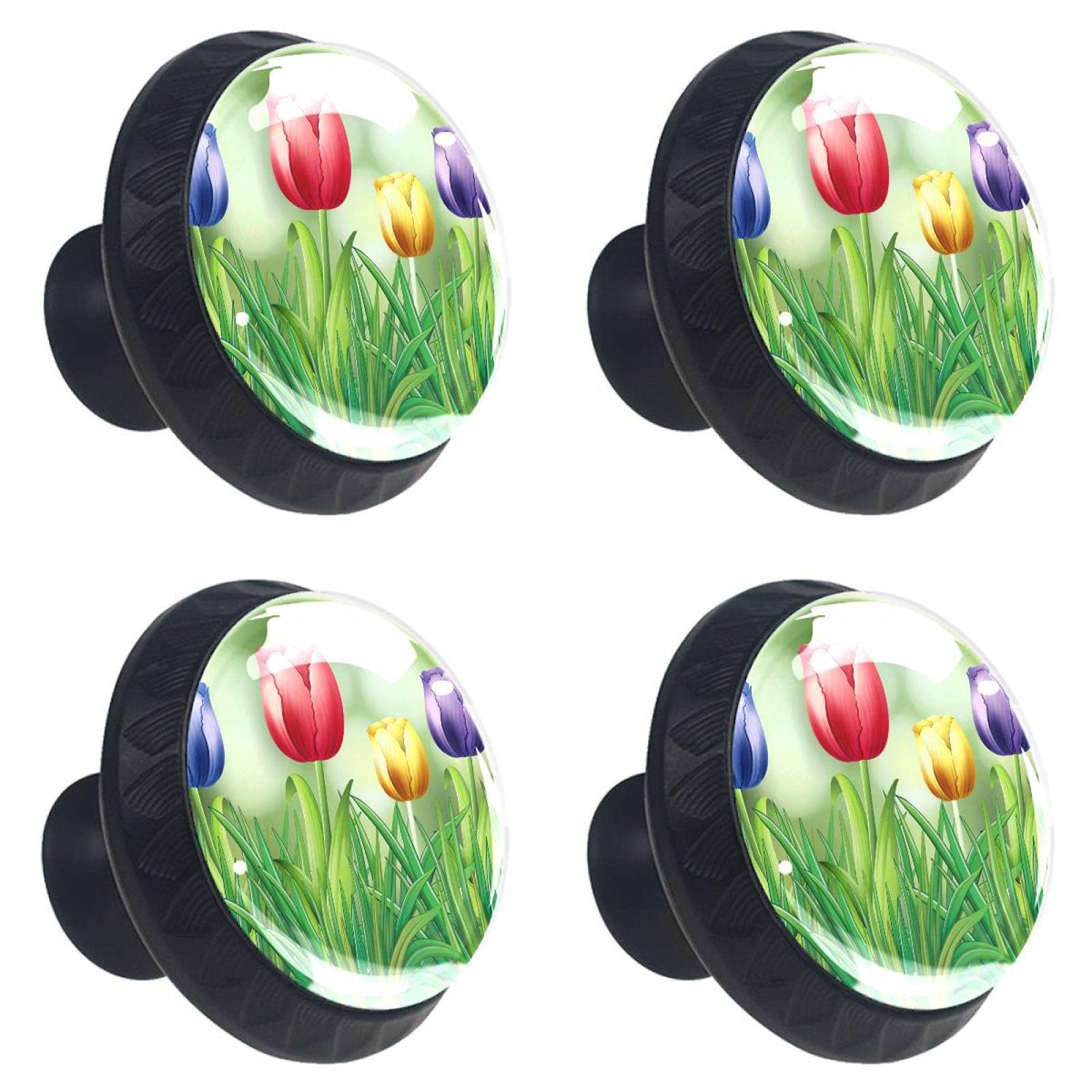 Poignées de tiroir en verre tulipe pour sublimer vos meubles de cuisine et buffet