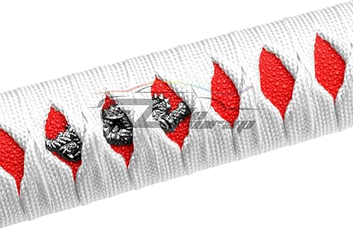 Miniatura 3 de Espada Samurai 5.9pulgadas., 15cm, Rojo blanco