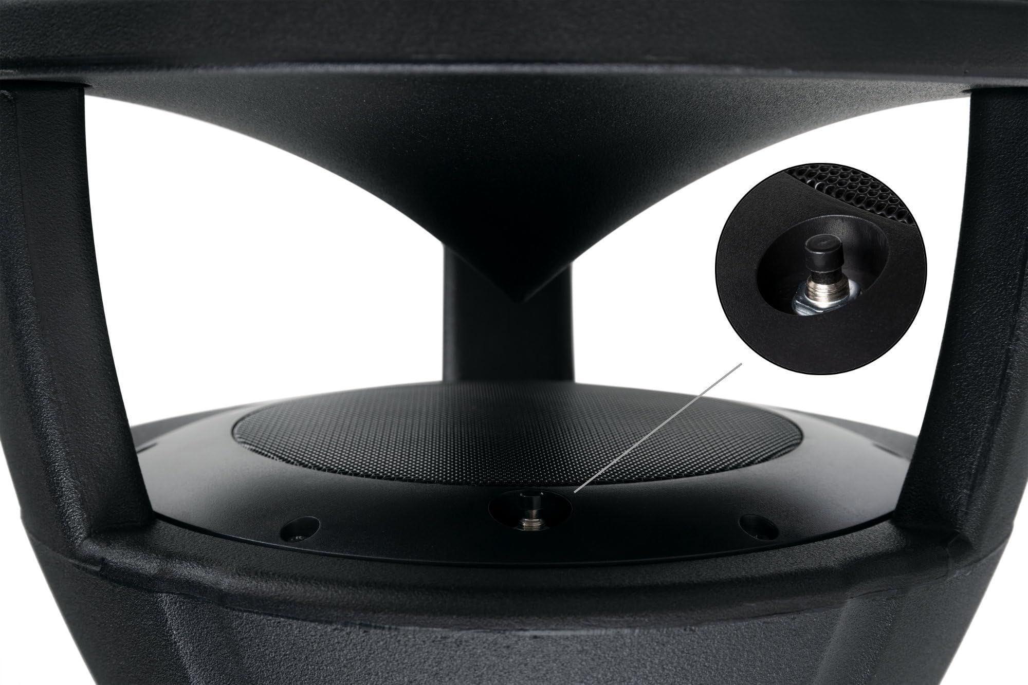 McGrey WPL-660BK BT 360° Outdoor-Lautsprecher Paar - 2 aktive 2-Wege Garten-Lautsprecher - Bluetooth®-Reichweite: ca. 10 Meter - 360° Schallverteilung - Wasser- und UV-resistent (IP56) - Schwarz