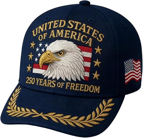 250th Anniversary USA Hat - United States 250 Anniversary Celebration Hat 1776–2