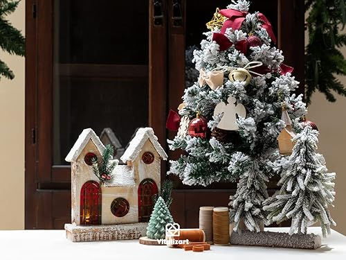 Miniatura 43 de Vitalizart Cinta de terciopelo verde polvoriento azul 3/8 pulgadas x 15 yardas, 3 rollos x 5 yardas para decoración de coronas de Navidad, adornos