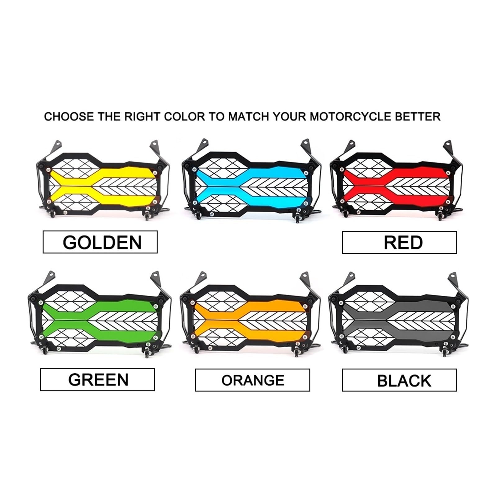 Grill Pour BMW R1200GS R1250GS LC ADV 2013-2022 - Couvercle Calandre Protection Phare Moto GS 1250 Adventure 2023 (Couleur : Bleu)