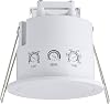 SEBSON Recessed Ceiling Motion Sensor - LED Compatible, Programmable, IP65, Presence Detector 2-6m 360°, 3-Wire, HF Sensor Detects Breathing Movements