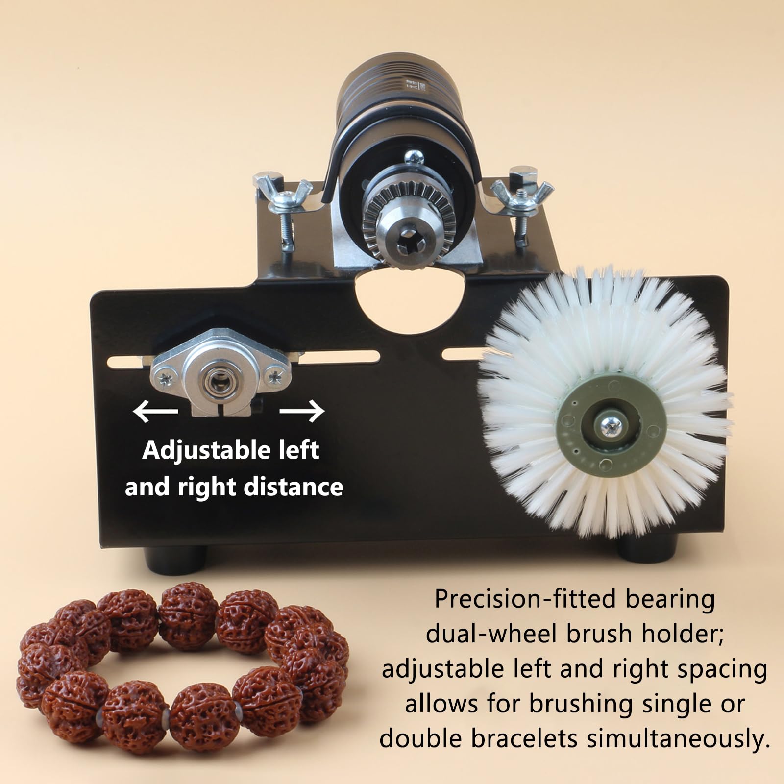 Lucidatrice per perline, pulizia e lucidatura automatica, clip regolabile 0,5-6 mm, velocità variabile per la creazione di gioielli