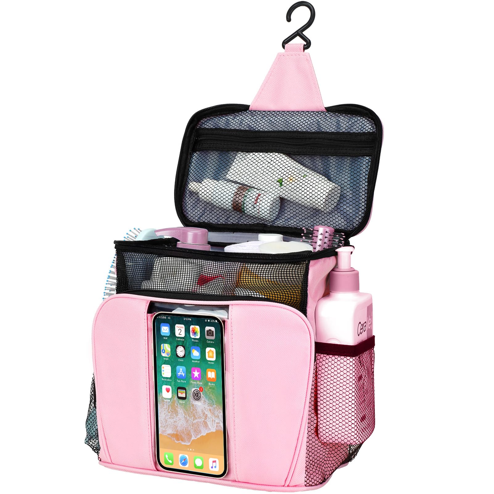 College Dorm room Essentials for Girls Quick Dry Mesh Shower Caddy Travel Cruise Ship Essentials Travel Toiletry Bag