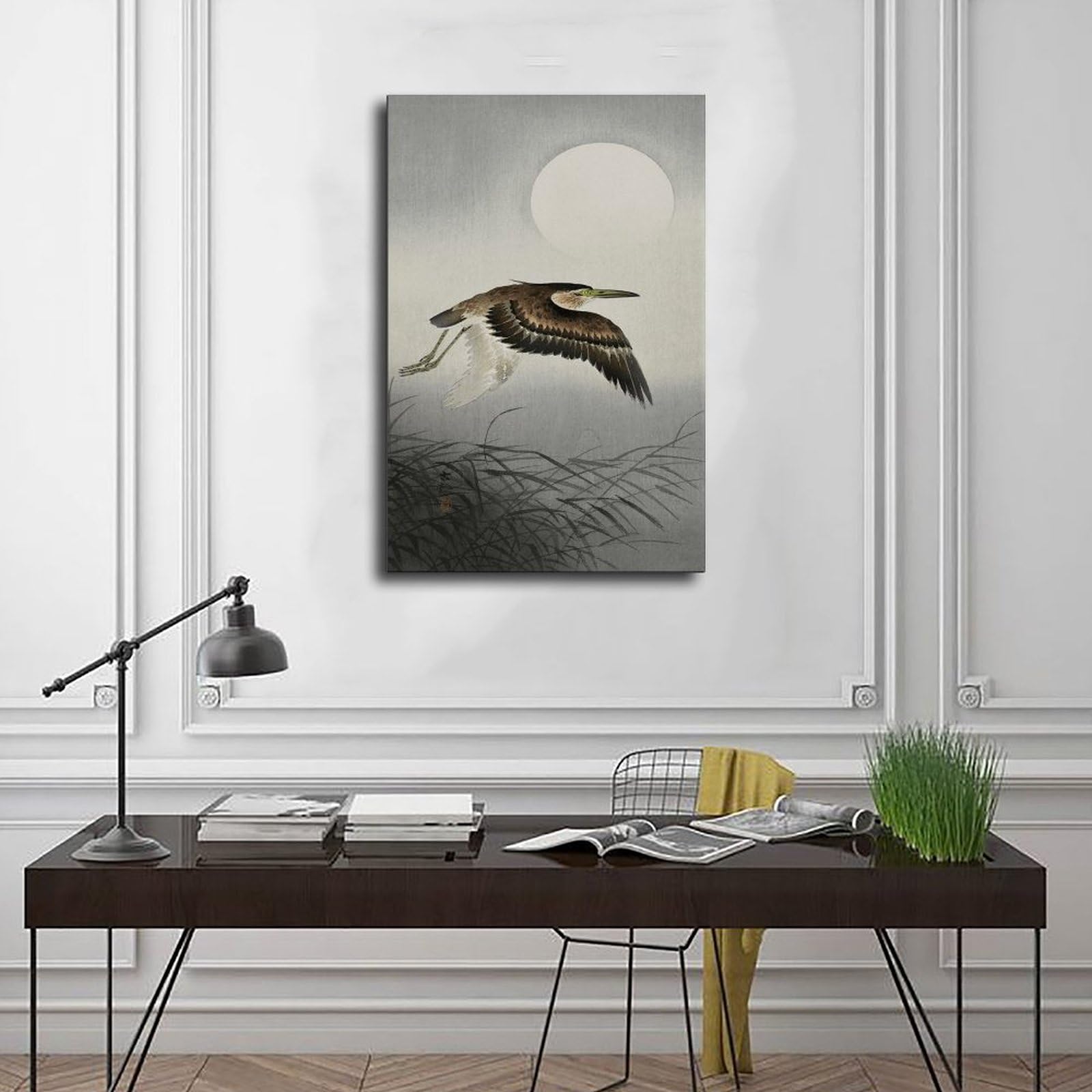 ポスター keroyon Amazon.com: Fotuven Japanese Poster Heron Japan Antique Painting