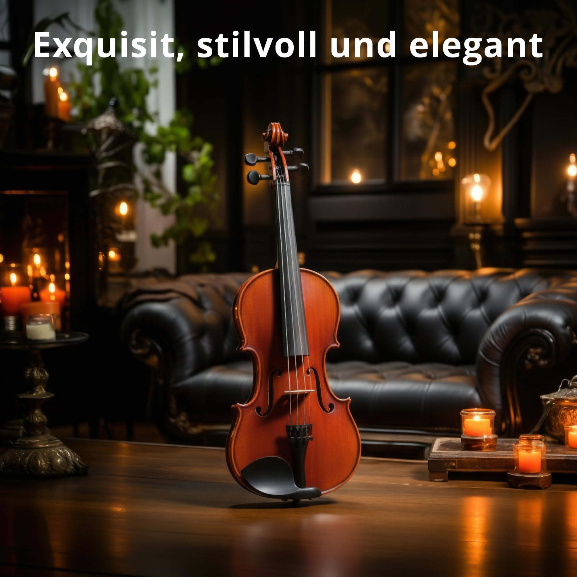 Classic Cantabile Brioso Ensemble Violon 3/4, Chevalet: érable, 5 cm