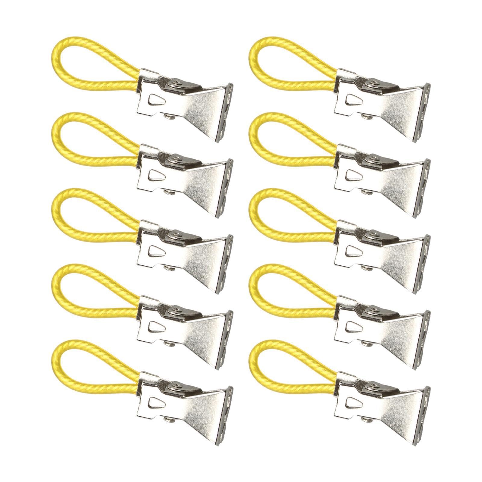 Twisaxc Yellow Lightweight Hanging Clothes Pegs Best Used With Hanging Kitchen Towels Clips Functional Home Organization Tea Towels Clip Clothes Pegs, 5X1.56cm