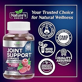Joint Support Gummies - Extra Strength Glucosamine Gummy Supplement with Vitamin E - Natural Cartilage Joint Health & Flexibility Support, Best Support Glucosamine Chew for Men & Women - 120 Gummies