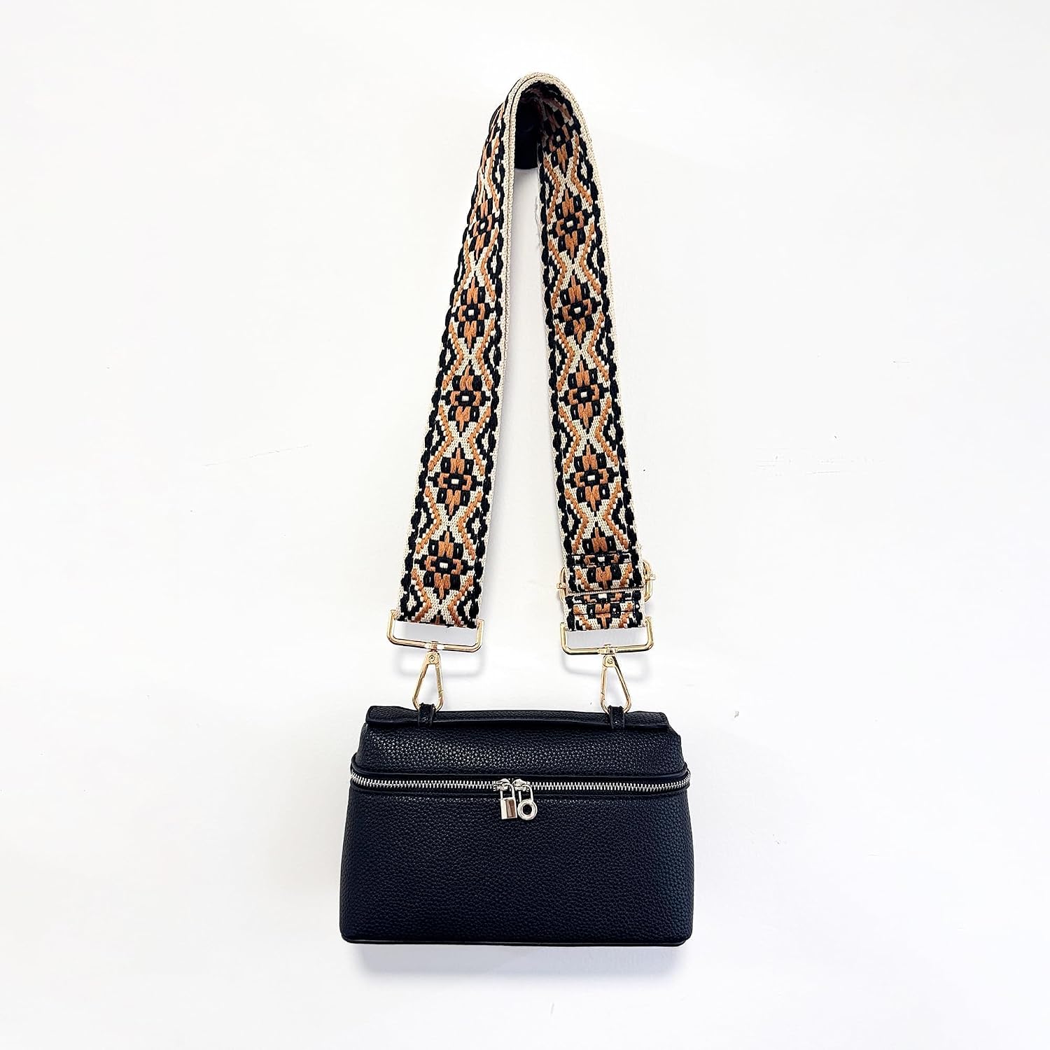 Eiyye Wide Shoulder Strap Replacement for Purse Crossbody Bag & Handbag 2 Inch Comfortable Replacement Purse Strap with Gold Hardware Boho Woven Design image 3