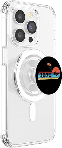 Miniatura 9 de Kitesurfer Kitesurfing Birthday Vintage 1970 born Kitesurf PopSockets Standard PopGrip