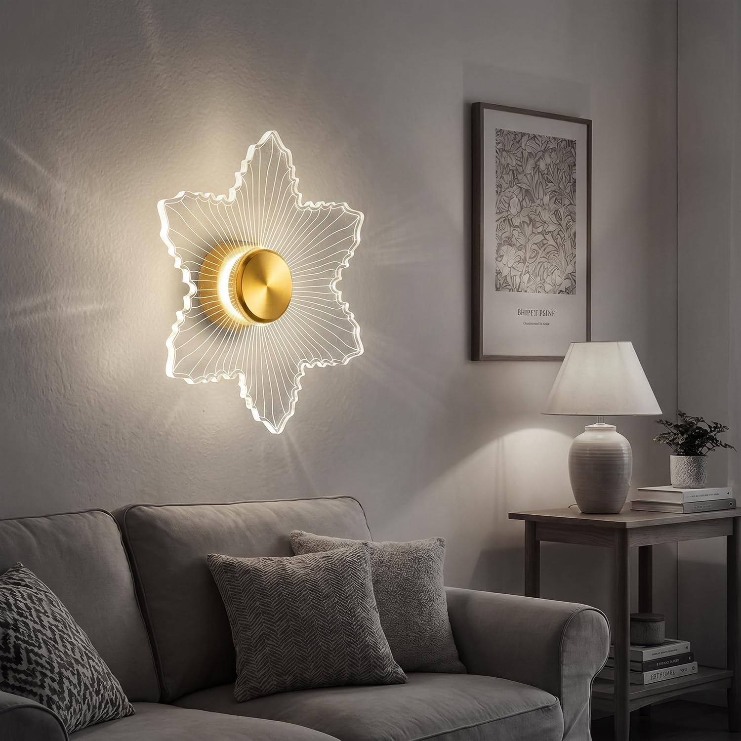 Luxury Diamond Wall Light - Antique Gold LED -21