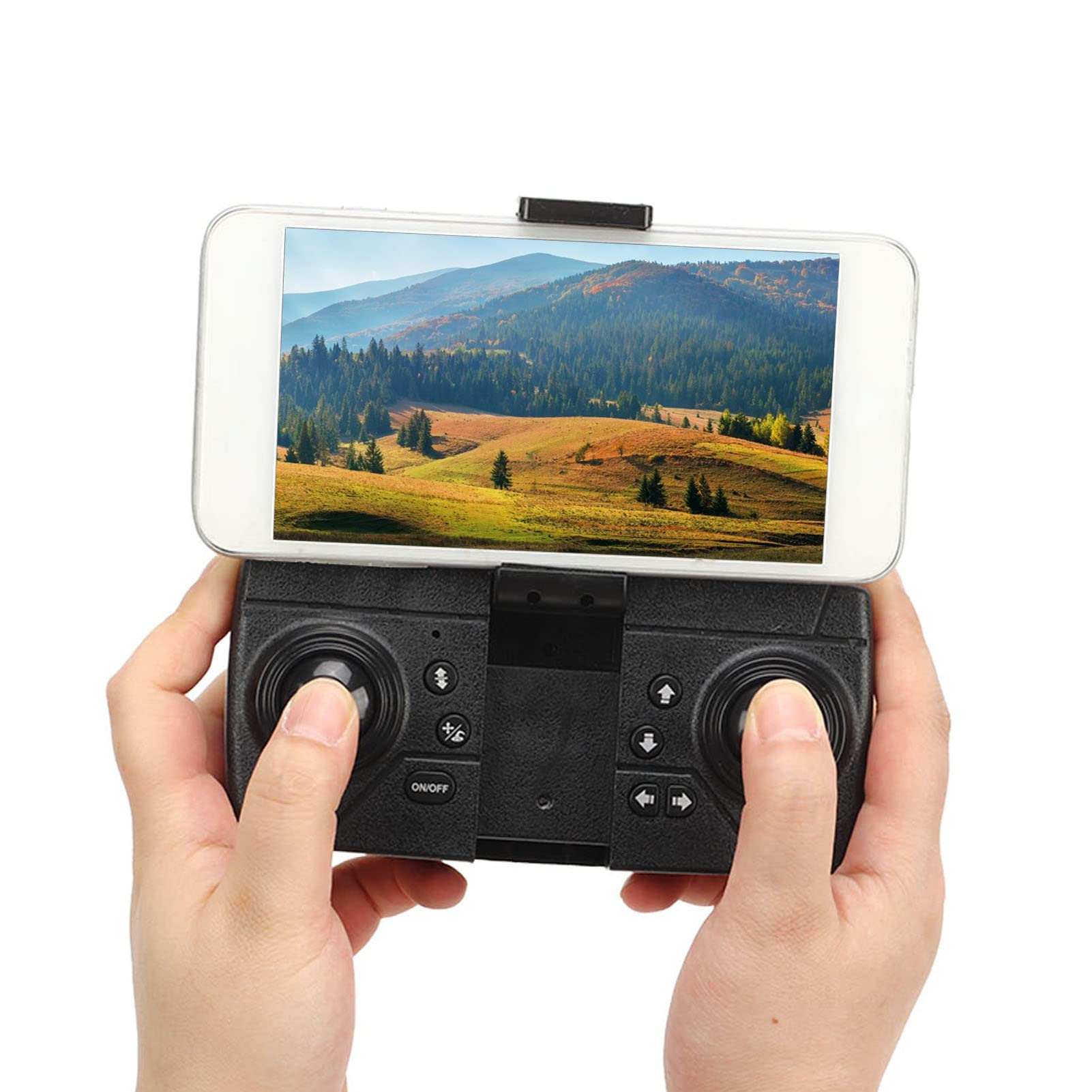 Septpenta Dron Z Kamerą Składany FPV 1080P HD dla Początkujących I Dzieci, Mały Quadkopter Zdalnie Sterowany Z Pilotem, Wbudowana Bateria Litowa 1800 mAh