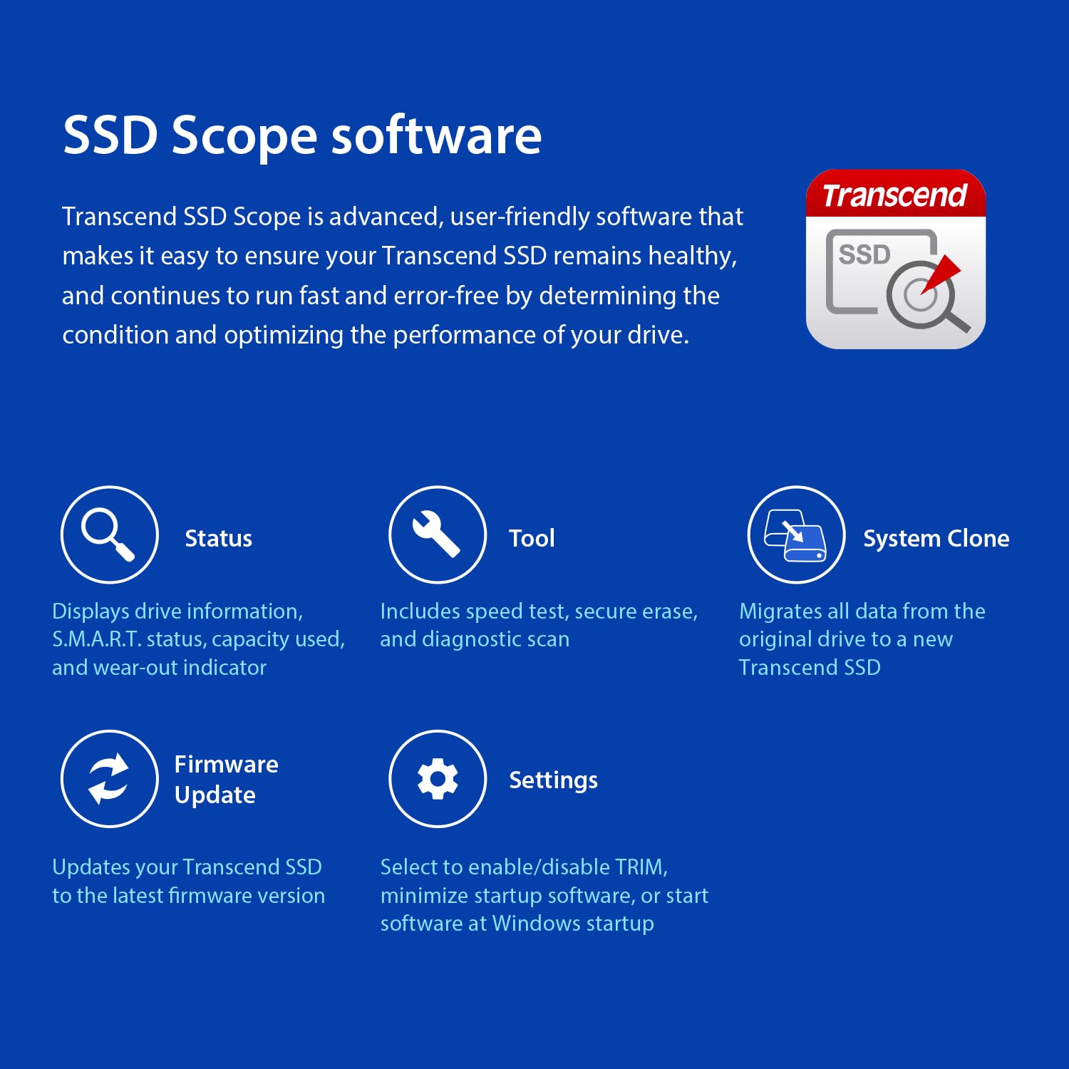 Transcend SSD interno SSD225S SATA III 2,5" (6 Gb/s) da 500 GB - memoria 3D NAND, resistente agli urti - TS500GSSD225S