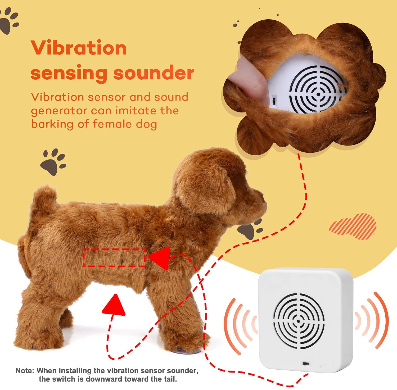 Hunde-Schlaf-Brunst-Spielzeug, Haustier-Hunde-Entlastungsspielzeug für männlichen Brunst-Hund, Hunde-Schlafpartner-Entlüftungsspielzeug, für Hunde-Hochzeitsgeschenk,28cm