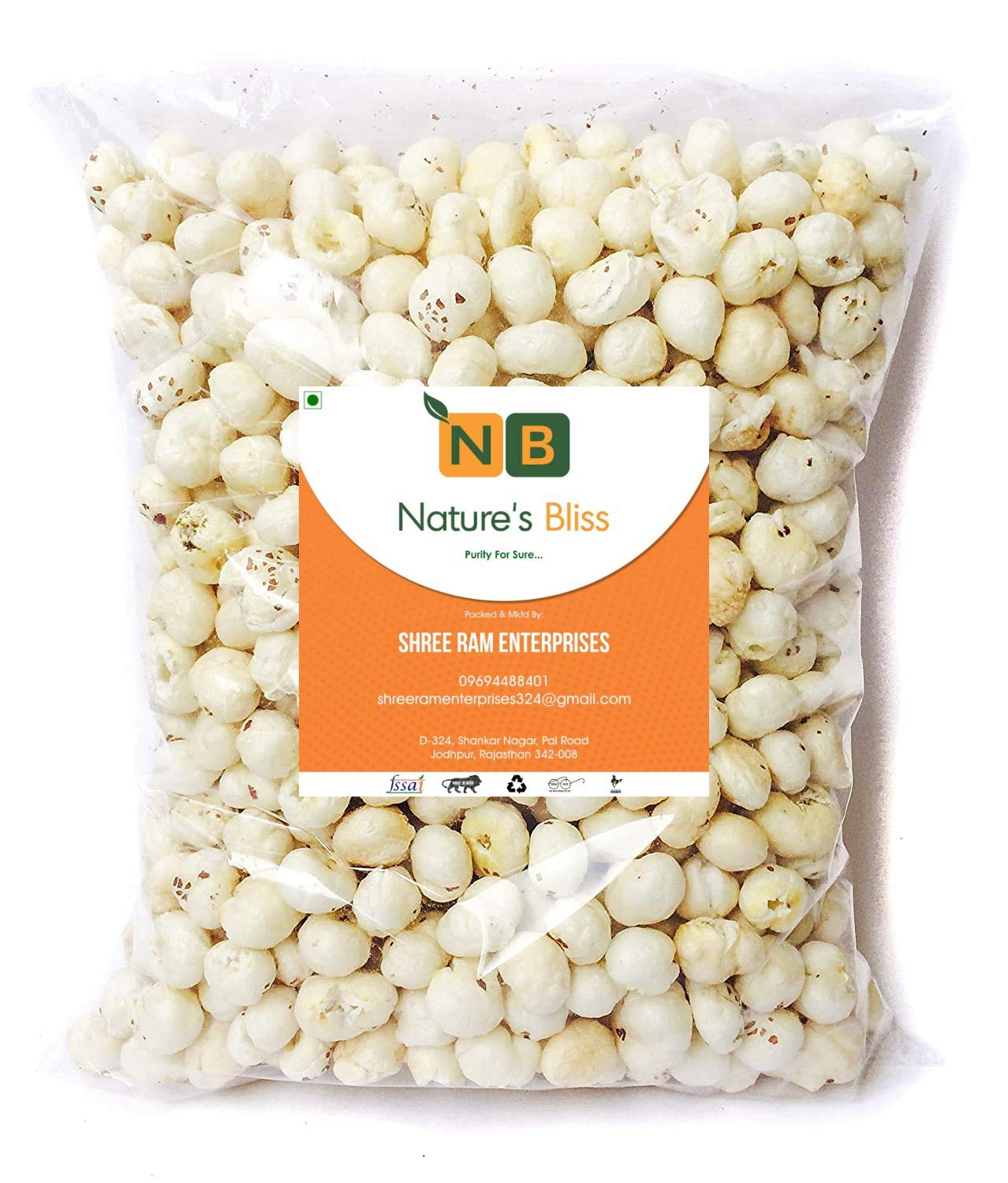 Natures Bliss Phool Makhana/Louts Seed/Natural Foxnuts Handpicked (250gm) FD Quality Product (B08CL3K753) Amazon Price History, Amazon Price Tracker