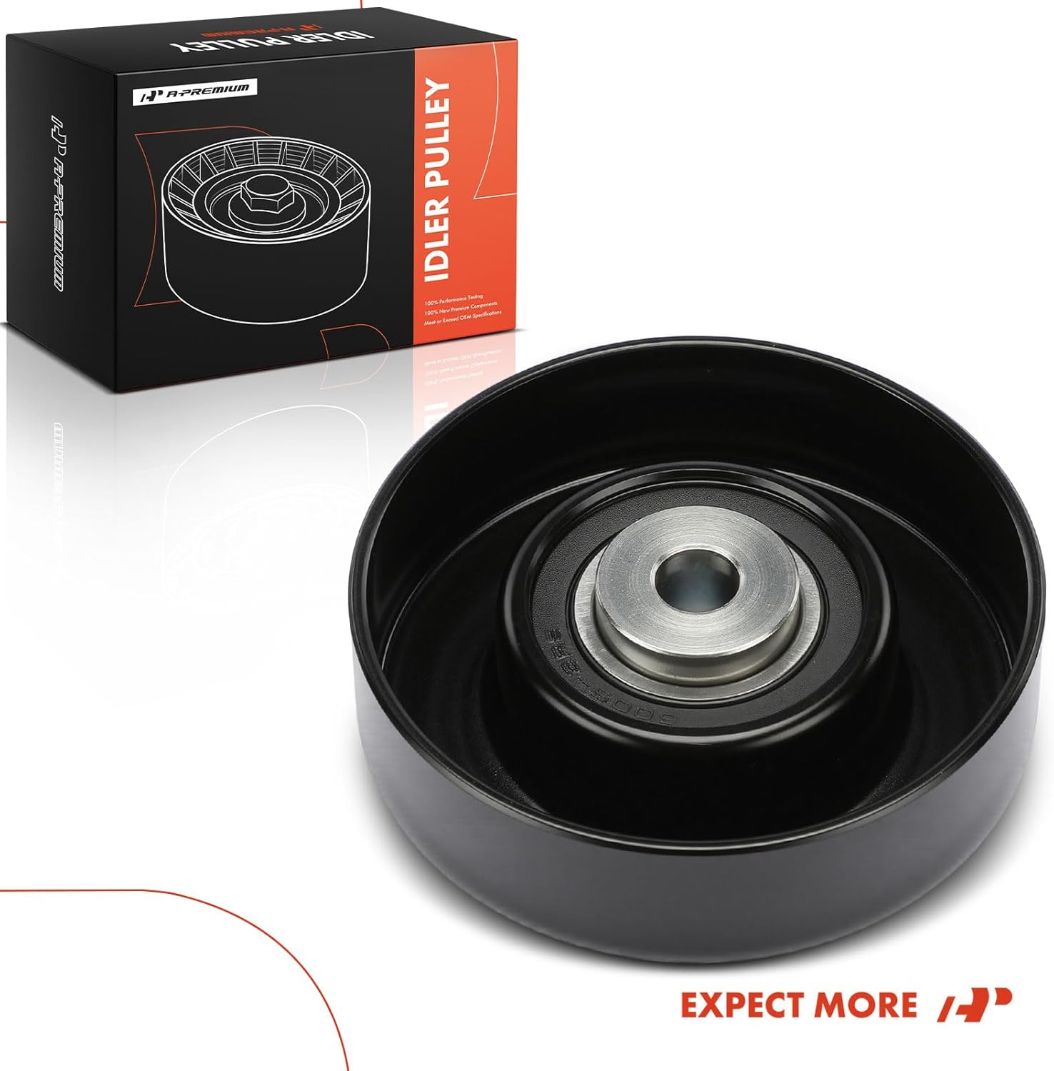 A-Premium Belt Idler Pulley Compatible with Suzuki SX4 2007-2009, Aerio 2002-2007, Esteem 1999-2002, Sidekick 1996-1998, Vitara 1999-2003 & Chevrolet Tracker 1999-2003, 1.8L 2.0L