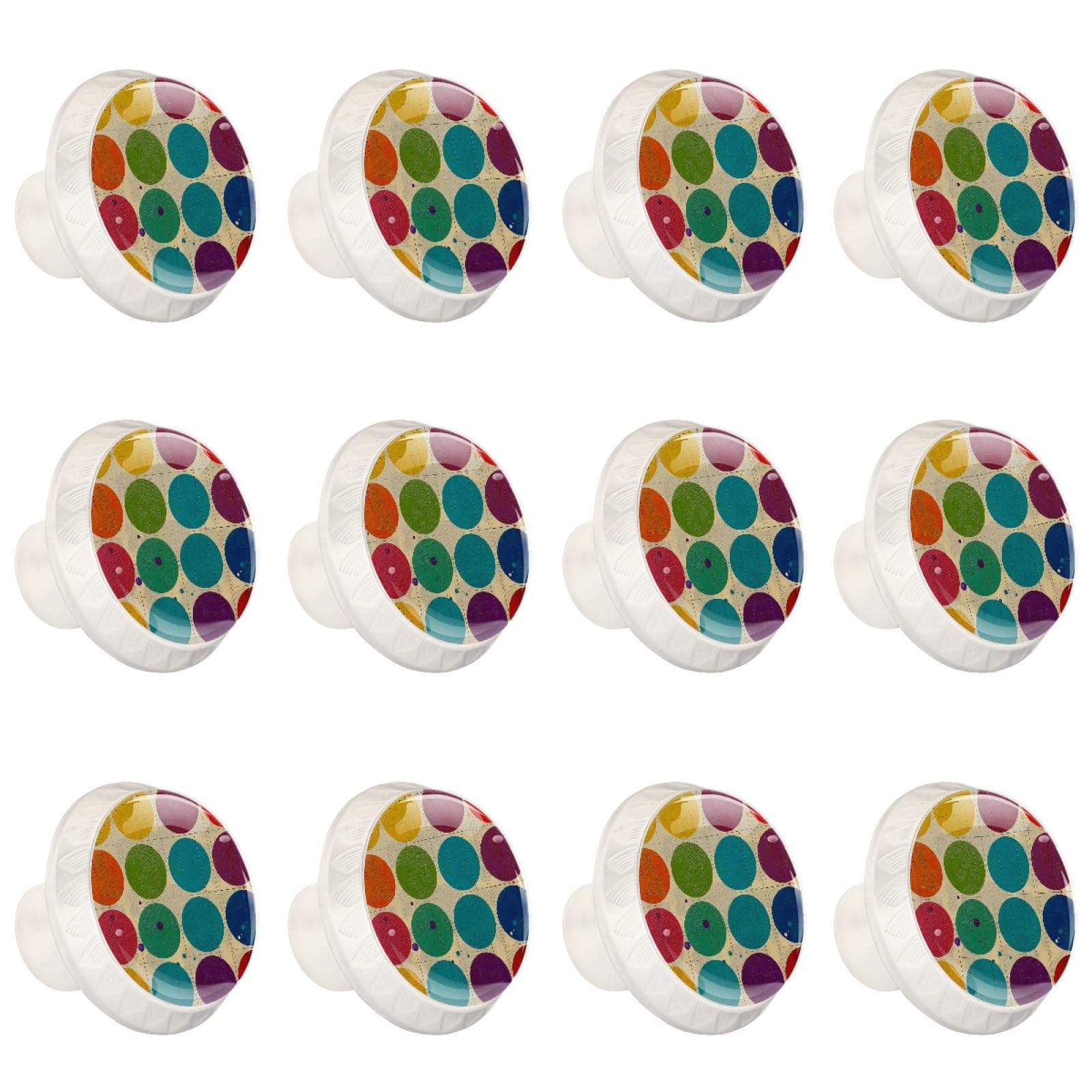 Boutons de tiroir en verre cristal lot de 12 pour remplacer vos poignées cassées