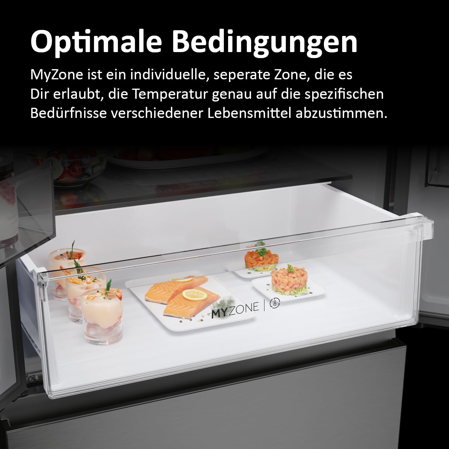 Haier French Door Kühl-Gefrierkombination 70 cm 402 L No Frost LED Touch-Display FD 70 SERIE 3 HFR3718ENMM