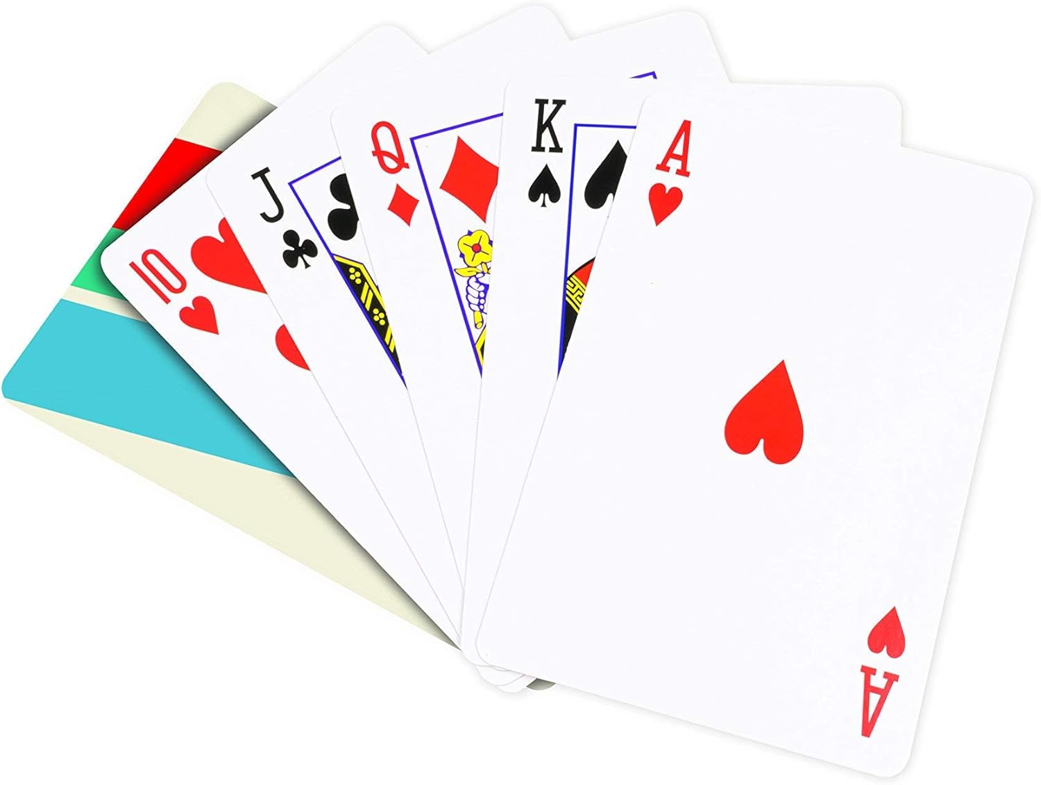 Professor PUZZLE Giant Games Giant Playing Cards for Card Games, Black Jack, Poker, Euchre, Solitare, Go Fish