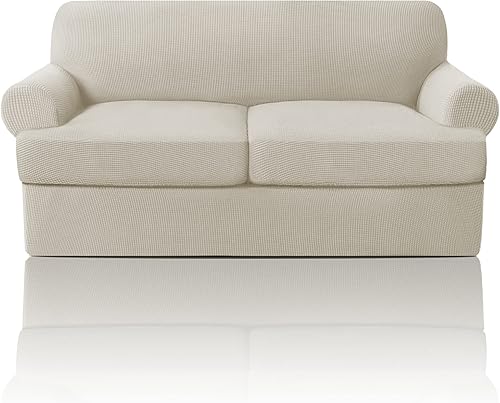 Miniatura 3 de Paquete de fundas de sofá con cojín en forma de T de 34 piezas, protector de muebles, patrón a cuadros, extraíbles y lavables, Island Fossi