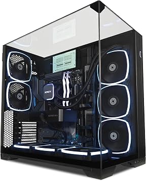 XOTICPC Vision Compact Stealth Extreme Gaming Desktop, AMD Ryzen 7 9700X 3.8GHz 5.5GHz Turbo, RTX 5070 12GB, 2TB NVMe SSD, 32GB RAM, 750W Gold PSU, Win 11