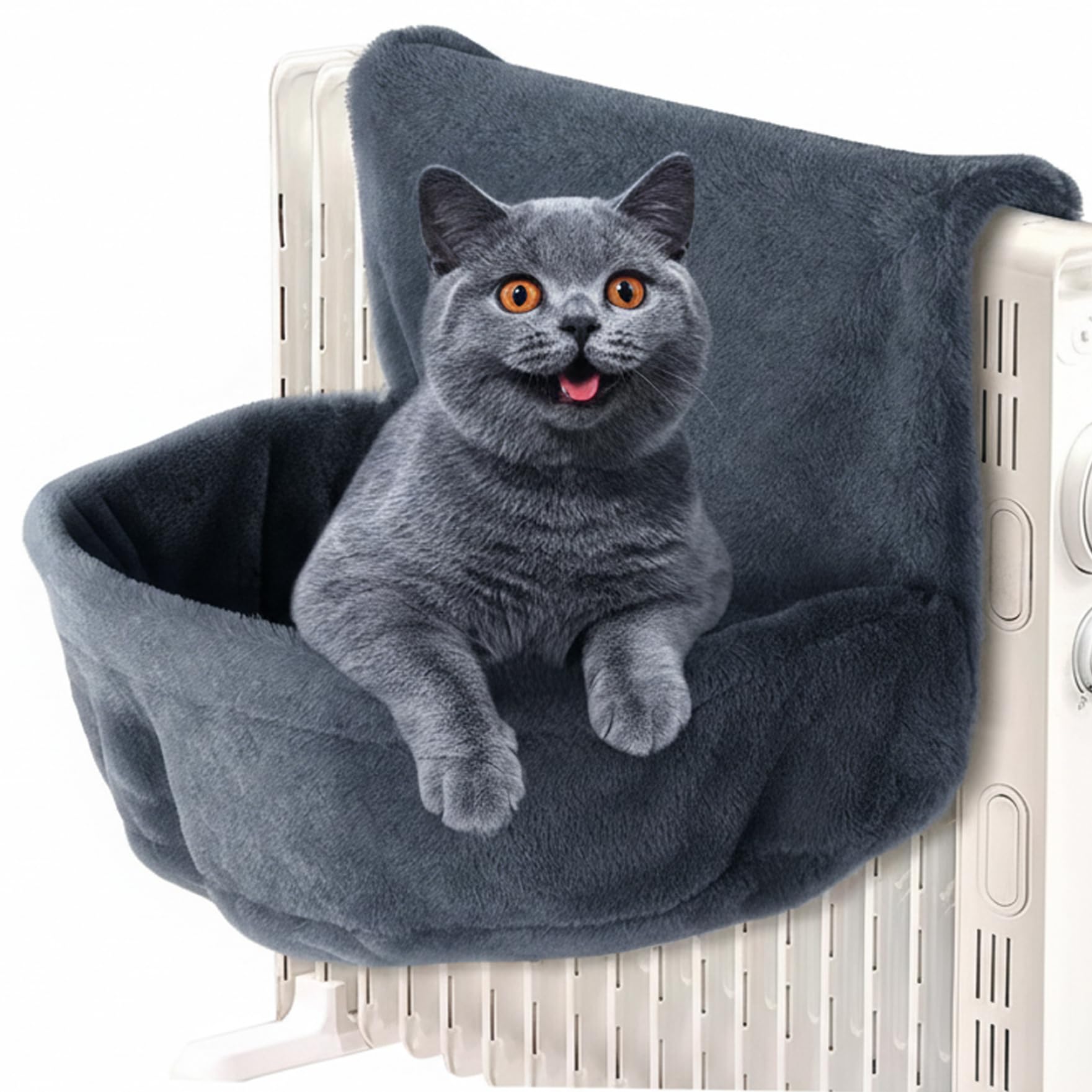 Lit suspendu pour chat avec structure en fer robuste pour un couchage surélevé