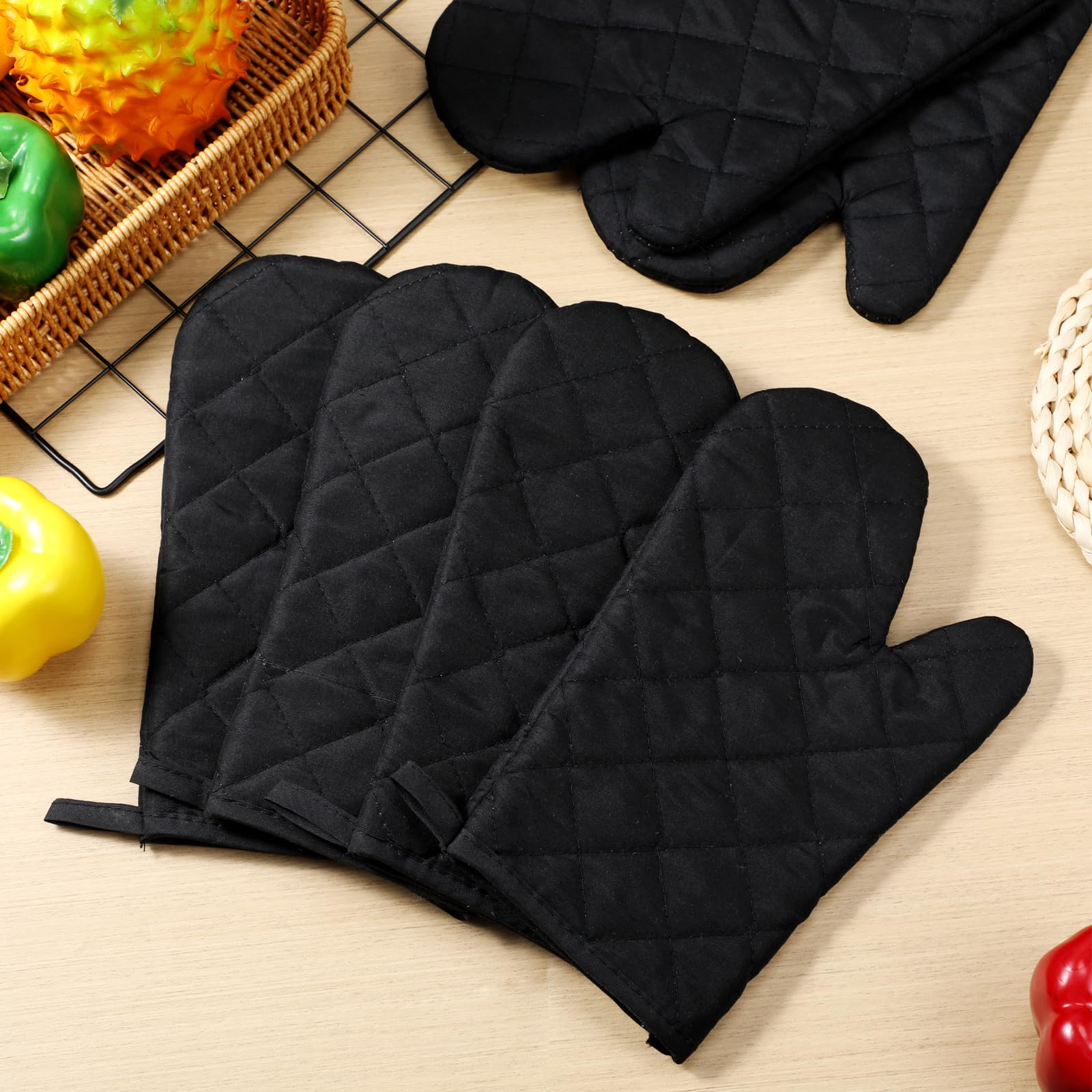 Amazon.com: Geyoga Oven Mitts Heat Resistant Kitchen Long Oven