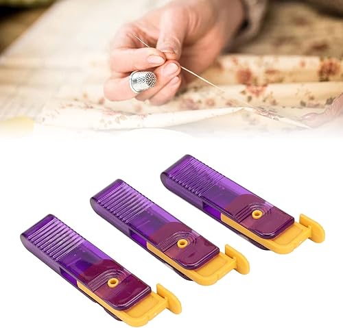 Miniatura 3 de TOPINCN 3 piezas de desgarradores de costura plegables con rotación de 180 grados, cubierta transparente de acero duradero para costura doméstica