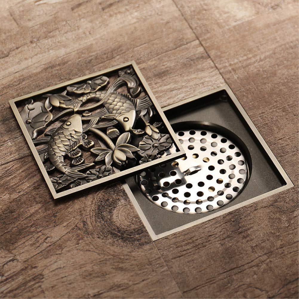 Drain de douche en laiton antique, une bonde de sol haut de gamme pour votre salle de bain