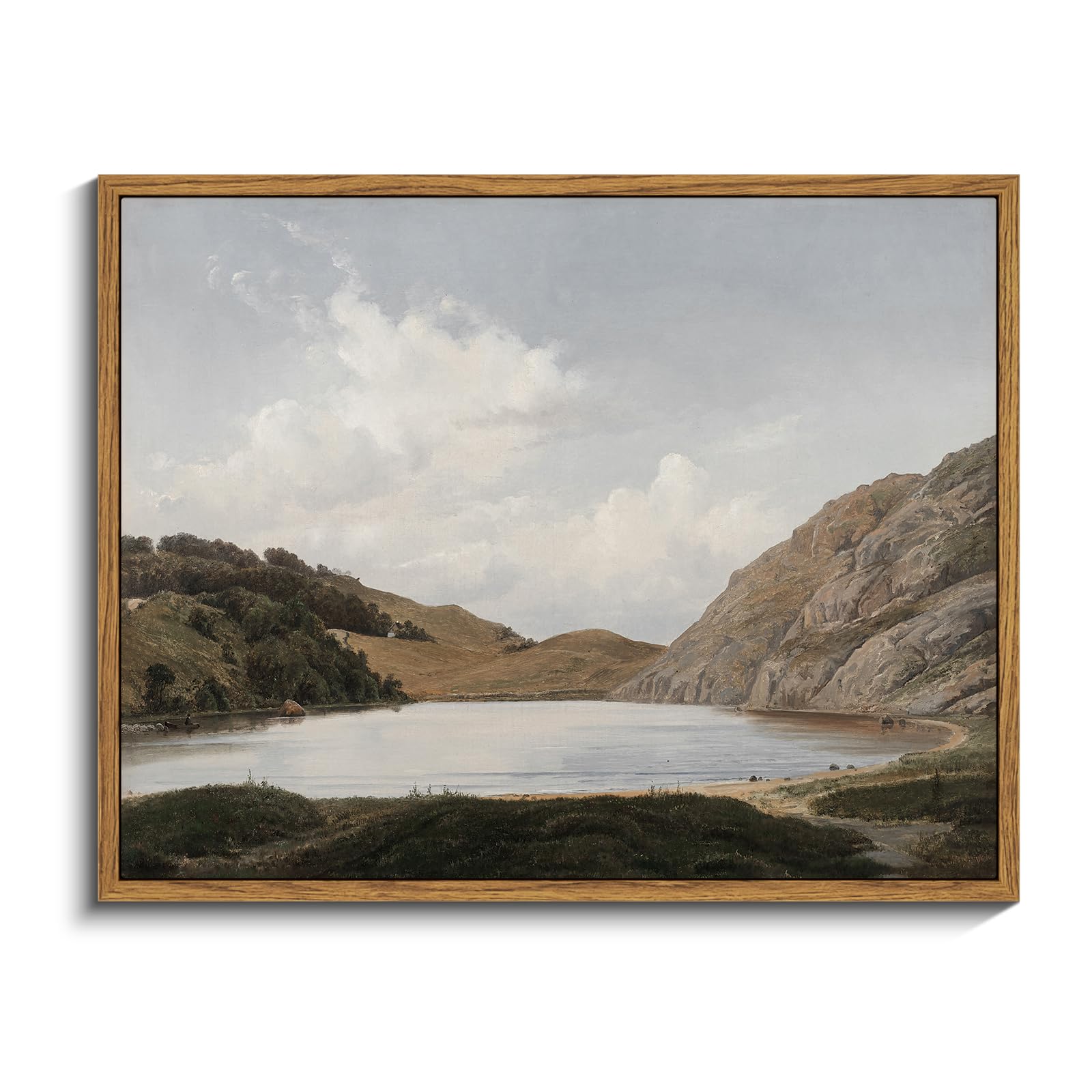 InSimSea Framed Canvas Wall Art, Meadow with Flowers Painting, Landscape for Living Room, Bedroom, Home, Bathroom Decor, 8x10 — view 39