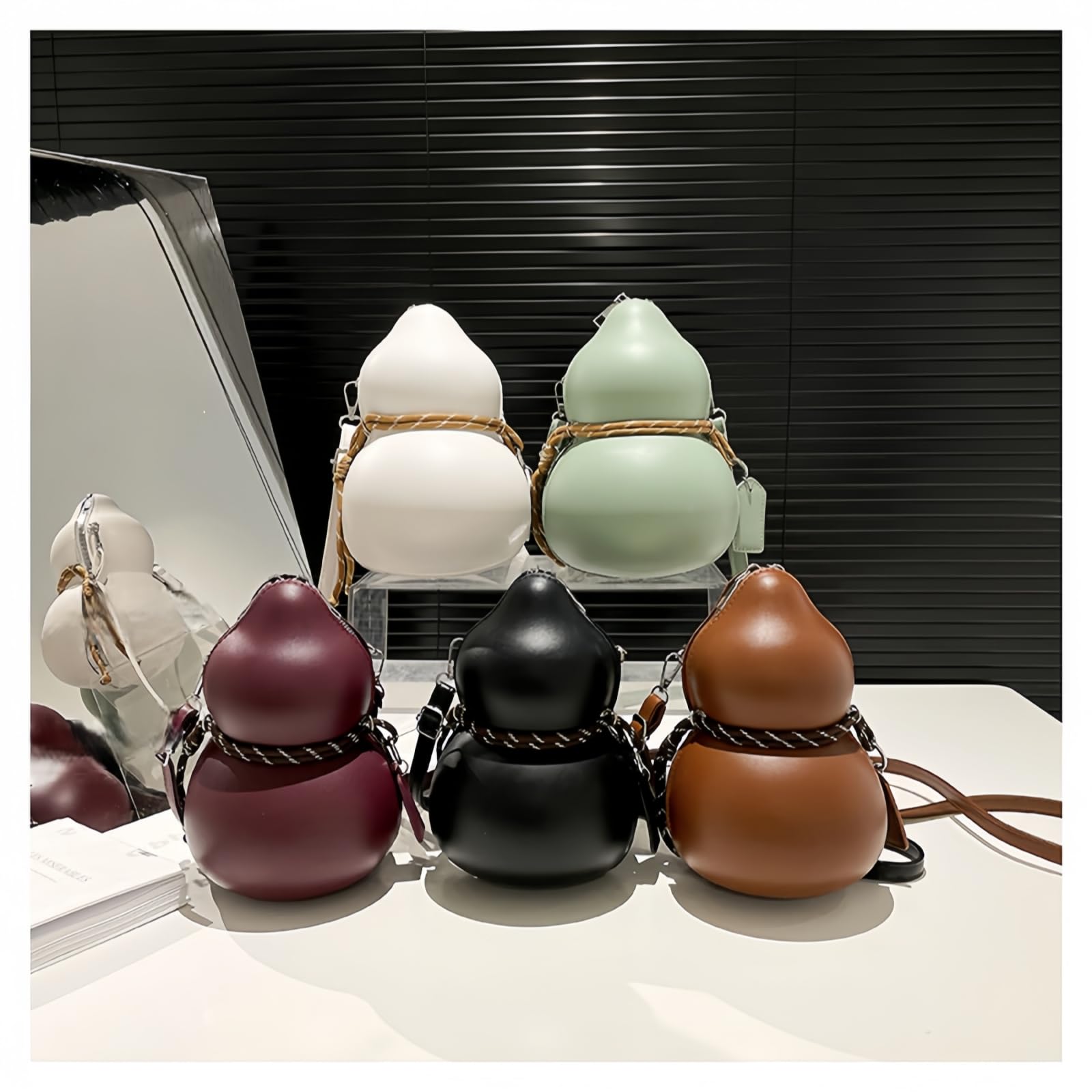 Genérico Crossbody Bag For Women, Calabash Sling Bag With Zipper, Adjustable Strap Novelty Shoulder Purse