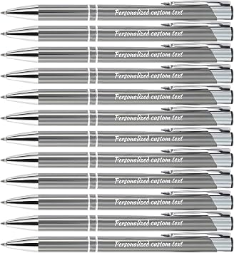 Personalized ballpoint pen with name or greeting, customized pen, 0.5mm black ink, suitable for men women office school business promotion wedding ballpoint pen gift