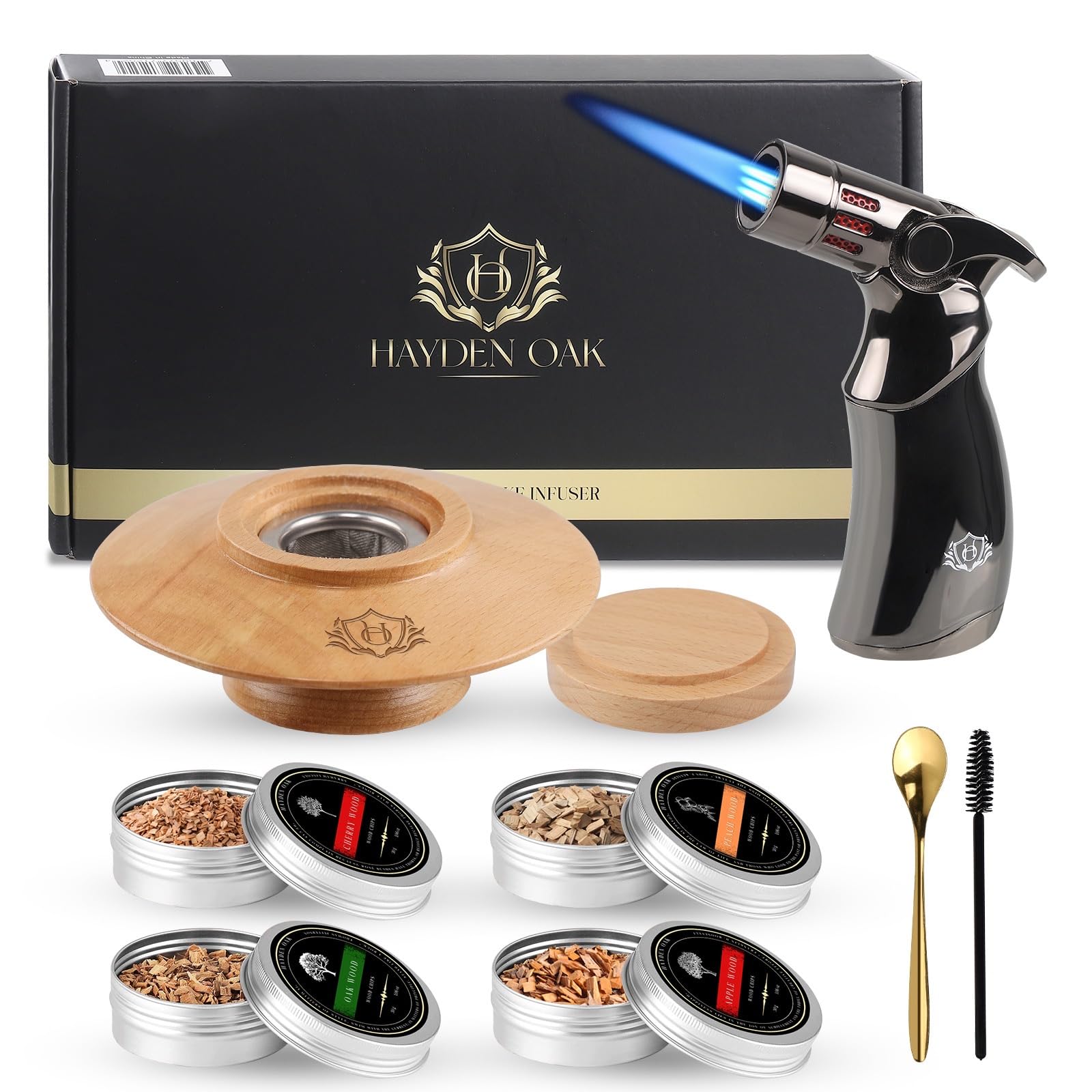 Buy Cocktail Smoker Kit with Torch – 4 Flavors Wood Chips 