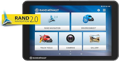 Rand McNally TND Tablet 85 - Navegador de camión GPS de 8 pulgadas con cámara de tablero incorporada pantalla fácil de leer y enrutamiento