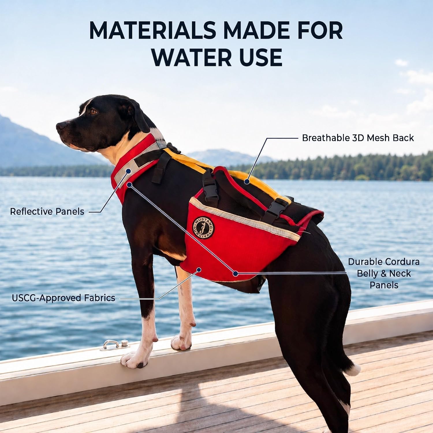 Underdog Schwimmweste für Hunde (S)