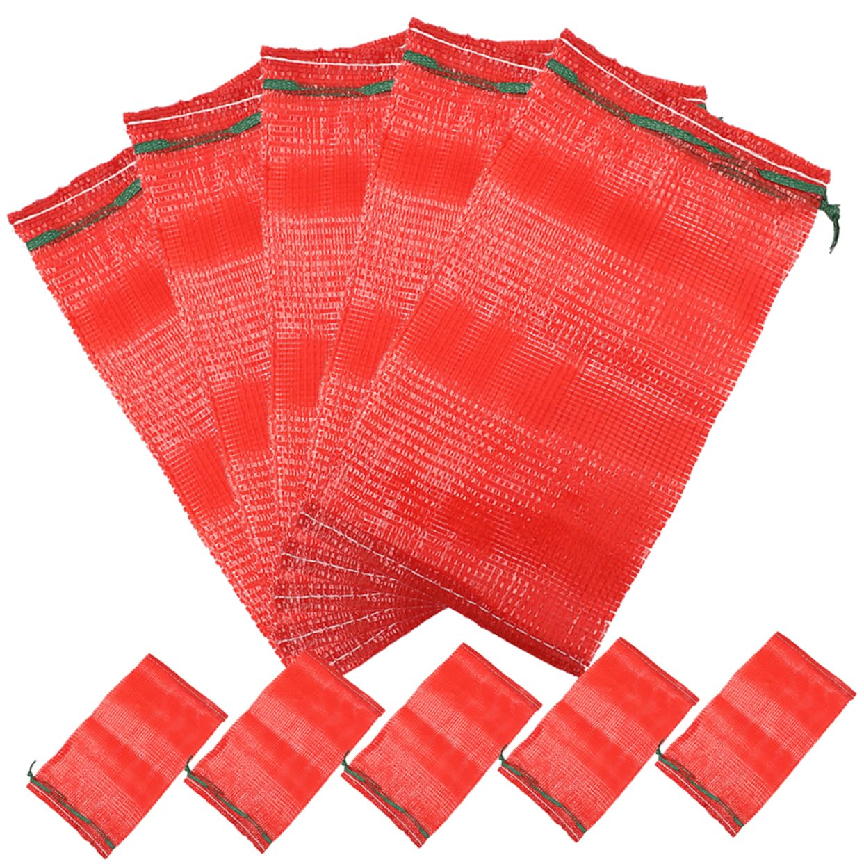 50 Bolsas de Malla Rojas 49x27cm para Cebollas y Patatas