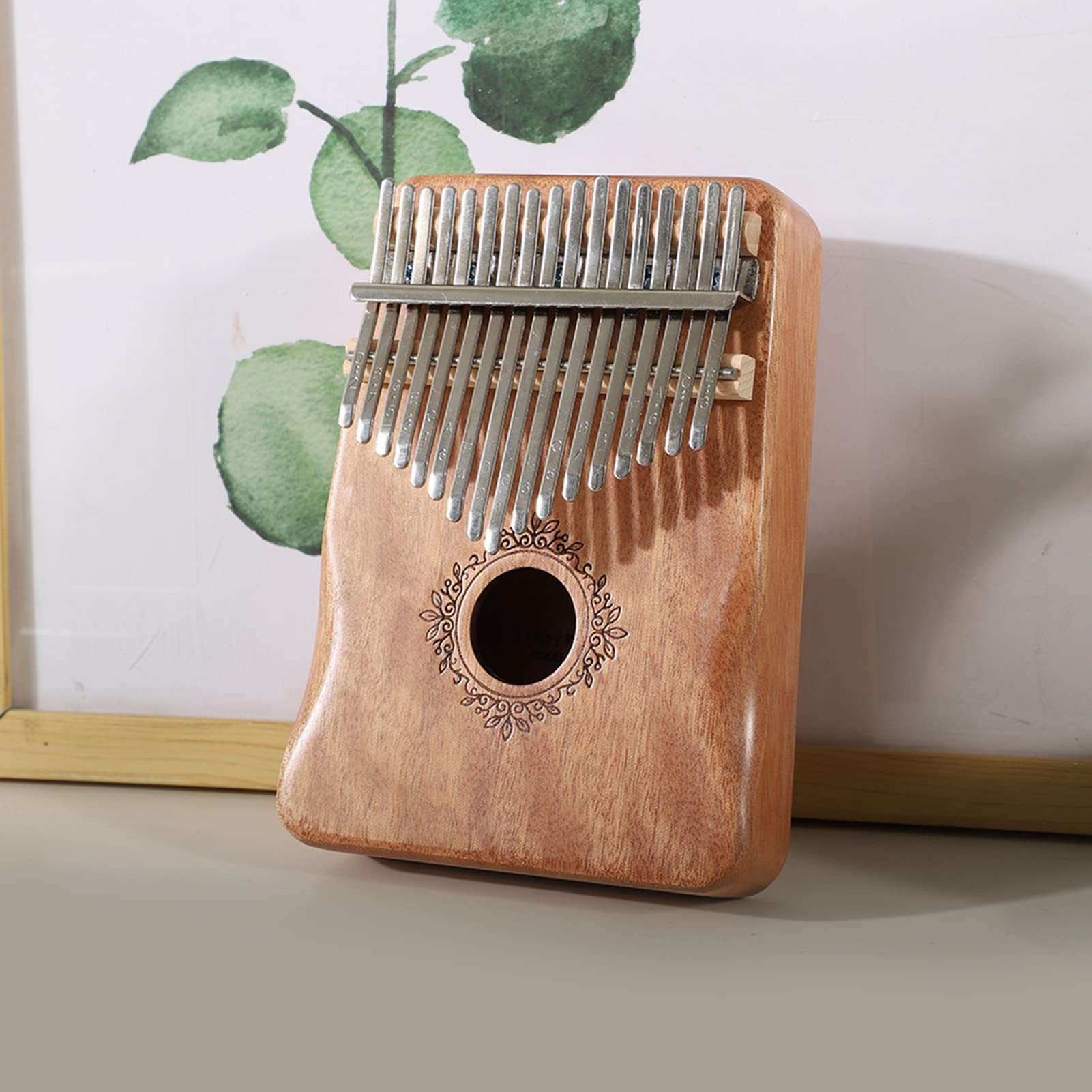 Cocoarm 17 Keys Kalimba Thumb Piano in Mogano in Legno Piano di Dito Piano Strumenti Musicali Ideali per Principianti, Grande per Amanti della Musica, Tela d'Acciaio Professionale