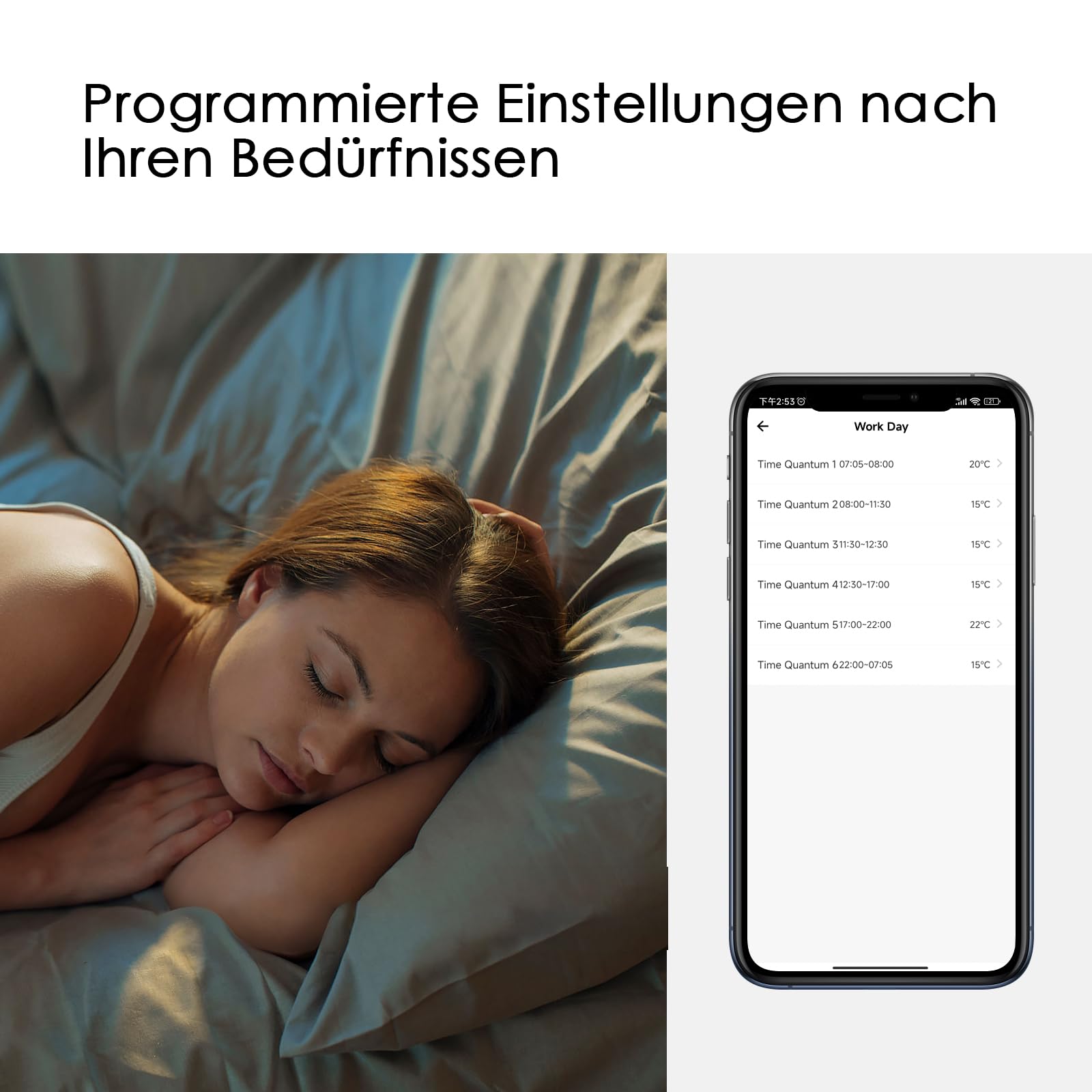 Decdeal WLAN Thermostat Raumthermostat für Wasser Fussbodenheizung,Programmierbar 230v LCD 3A Mit der App Tuya (weiß)