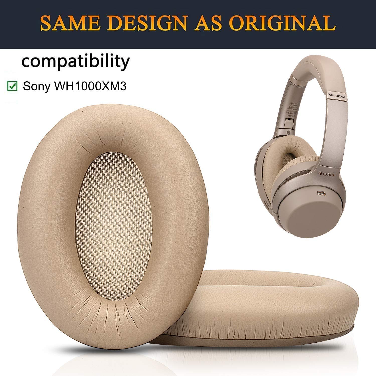 Amazon | プロフェッショナルWH1000XM3イヤーパッドクッションの交換