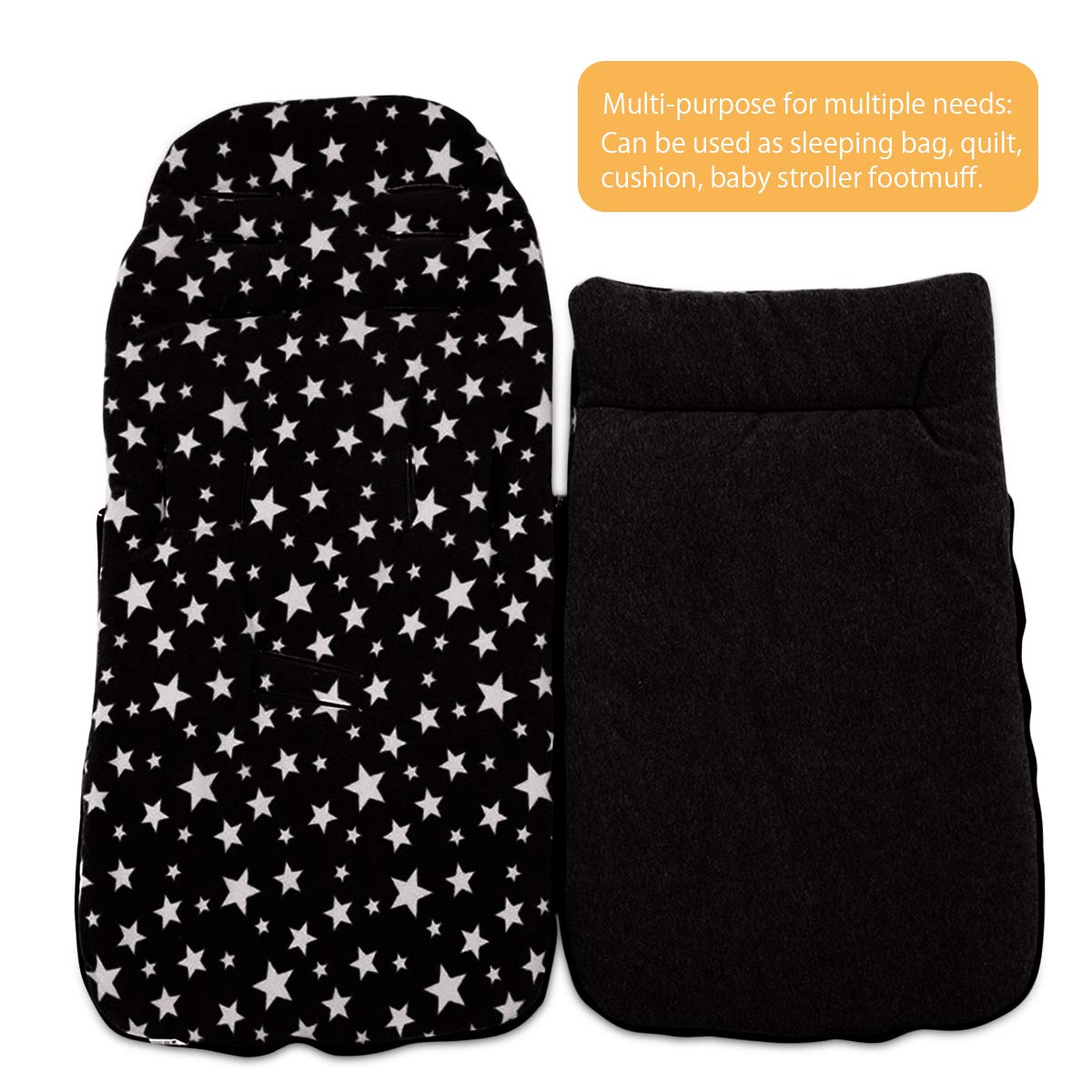 SONARIN Universelle Premium poussette Chancelière,Cosy Toes Doublure polaire,pour Poussette Landau Buggy