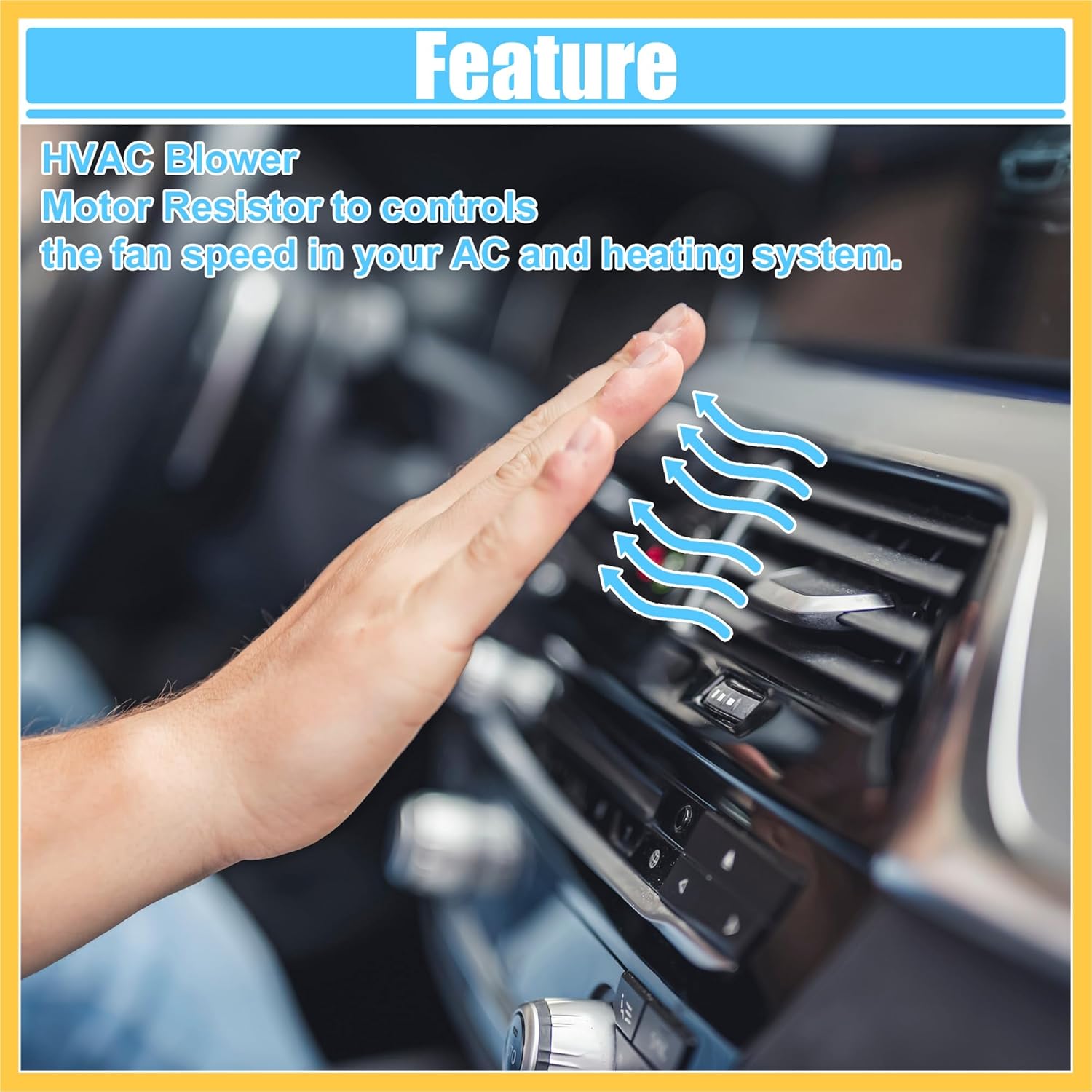 HVAC Heater Blower Motor Resistor Temp Control Regulator Module Fit for Ford F-150 2004-2008 No.4L3Z-19E624-AA - Pack of 1 Auto Replacement Parts