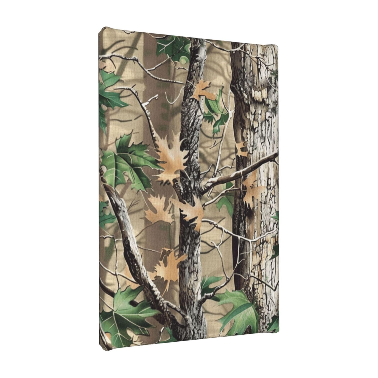 YKLJG Hardwoods Green Camouflage Printed Wall Art Canvas Painting 20x30 CM Wooden Framed Picture Painting Artwork Prints for Bedroom Kitchen Home Office Decor