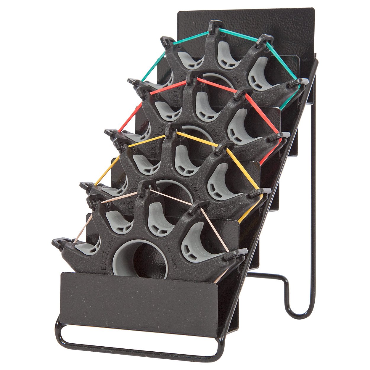 Digi-Extend Handtrainer Fingertrainer-Set, 4 Stärken inkl. Aufbewahrungsdisplay
